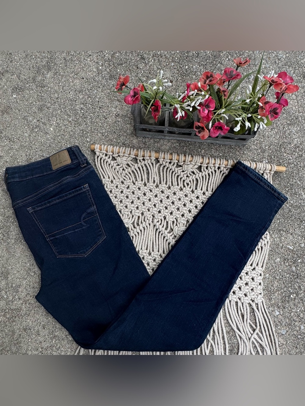 American Eagle High-Rise Skinny Jeans Size 12 Long